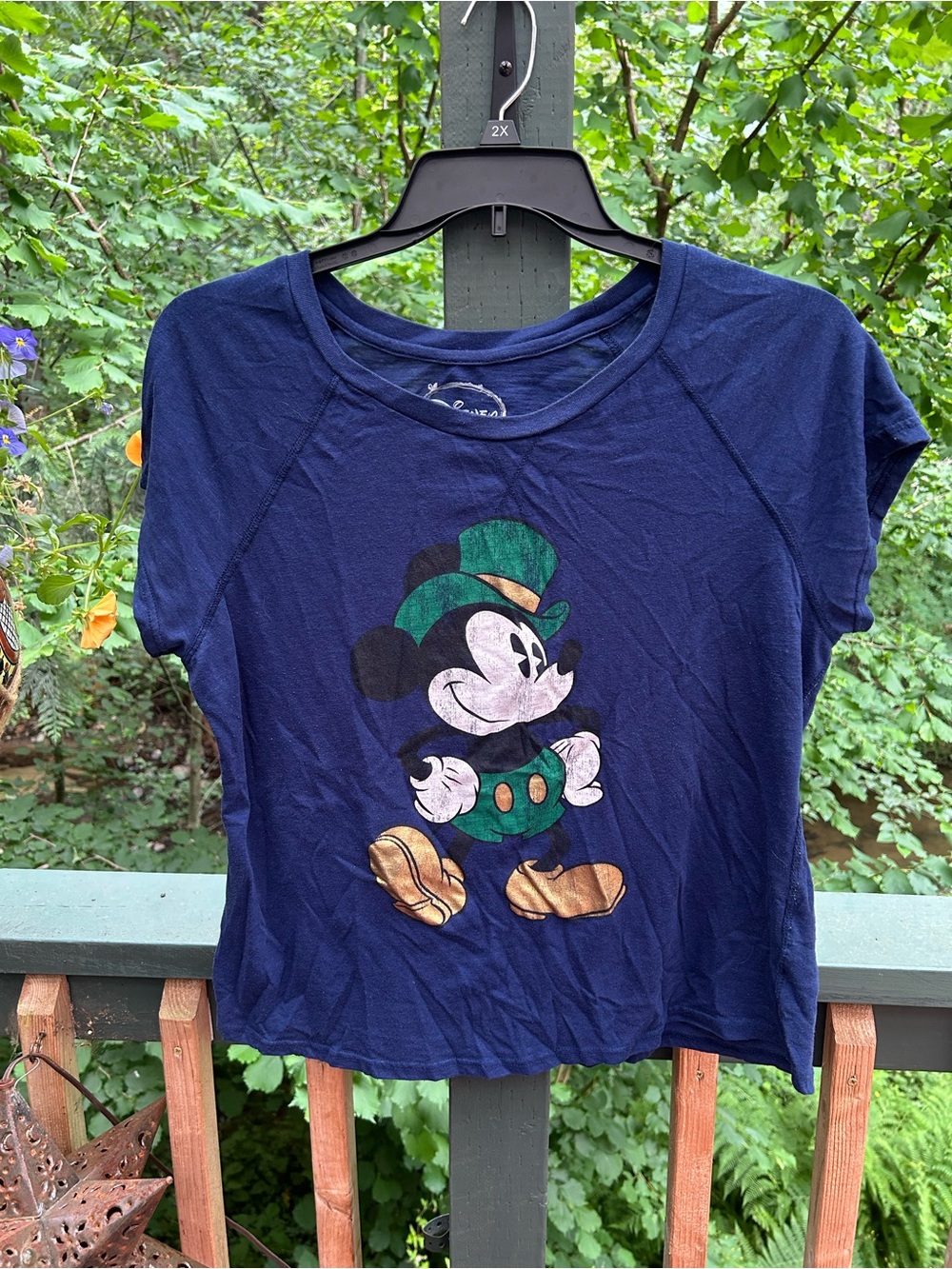 Disney Navy Blue Logo Tee with White Print